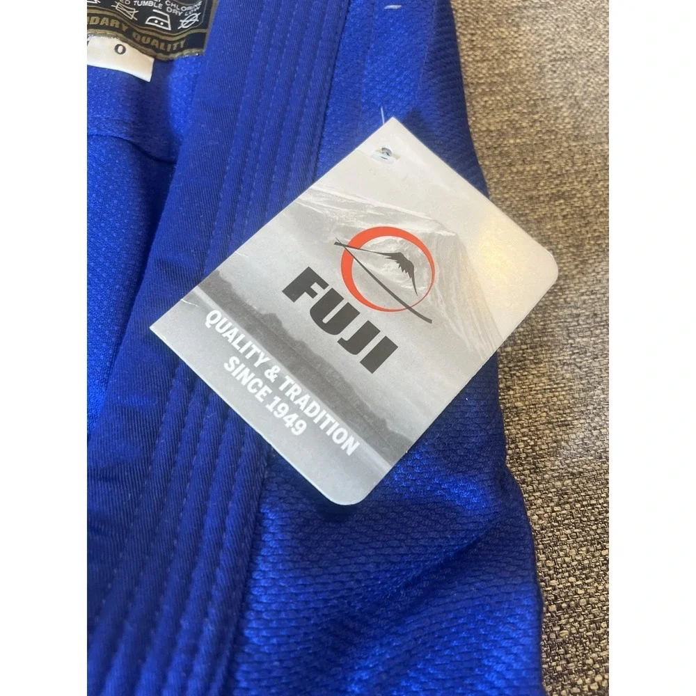 FUJI Kids All-Around Brazilian Style Jiu Jitsu Uniform with‎ C0-Sized White Belt